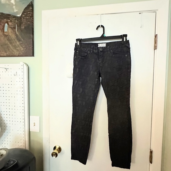 Free People Black Skinny Jeans - Picture 1 of 6